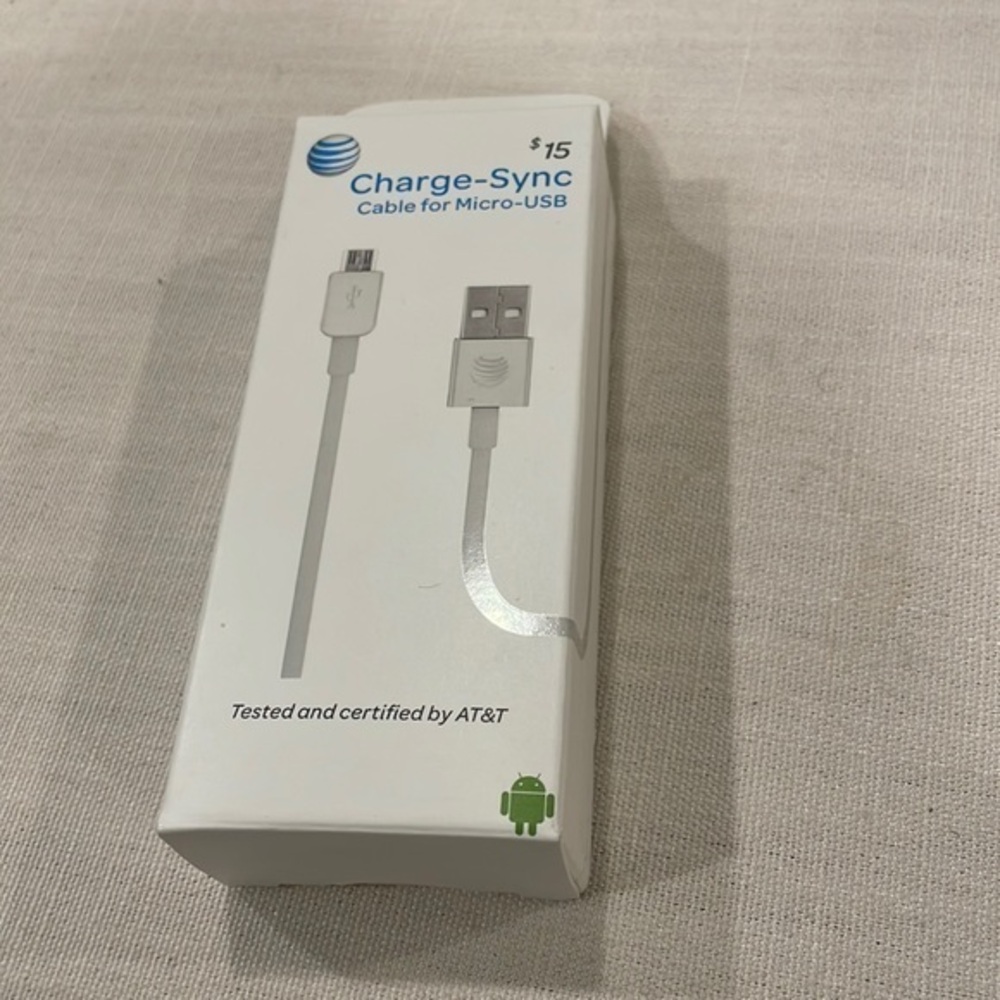 AT&T Cable for Micro-USB White Android Cable